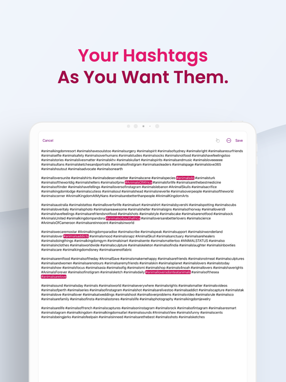 Screenshot #6 pour PackTags: Hashtag Smart Notes