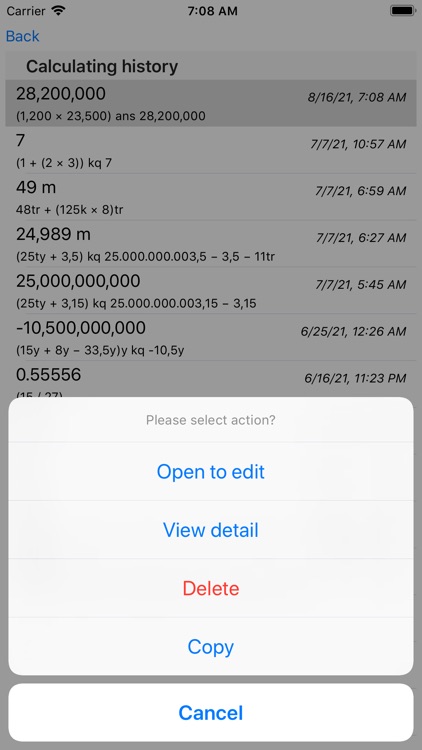 Zero calculator screenshot-3