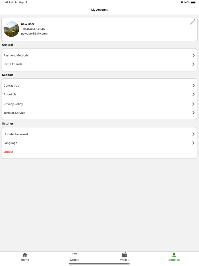 Apporio Grocery User