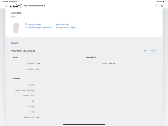 Arthrex Fiori Client iPad screenshot 7 - Business app