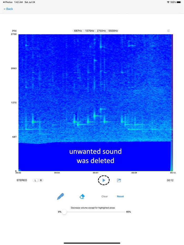 Acoustic Spectrum Pad