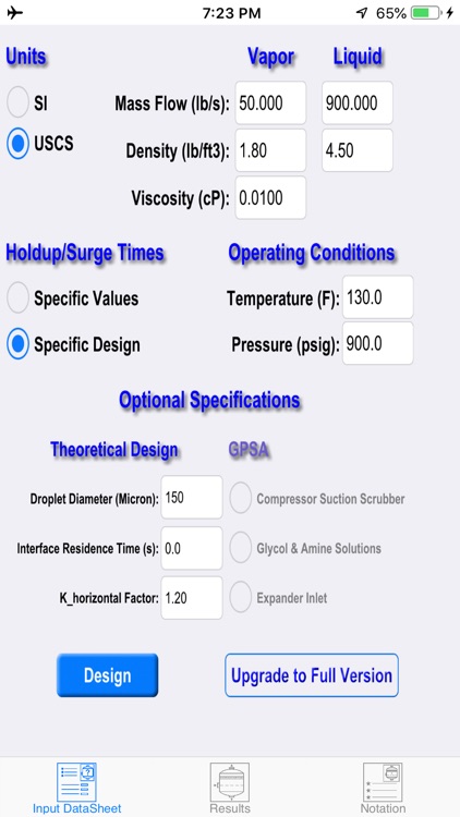 Two Phase Separator Lite screenshot-4