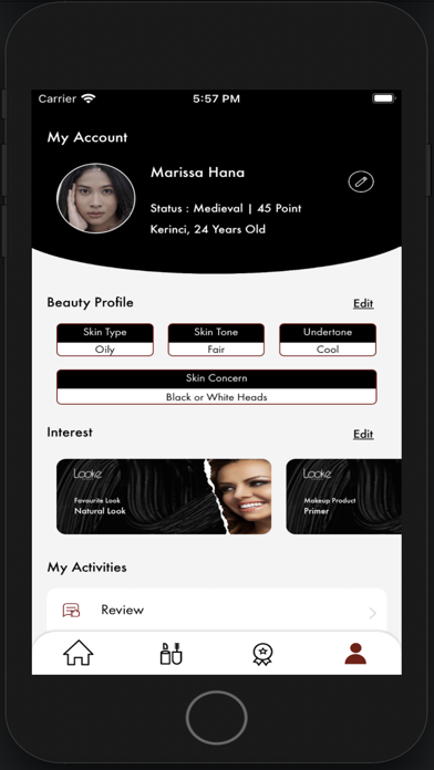 Looke Beauty App Screenshot