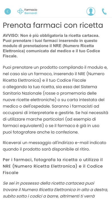 Farmacia Bernardi Screenshot