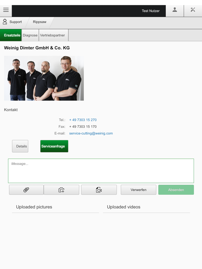 WEINIG App Suite 2211