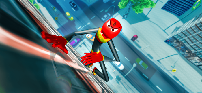 Stickman Spider Rope Hero 3D