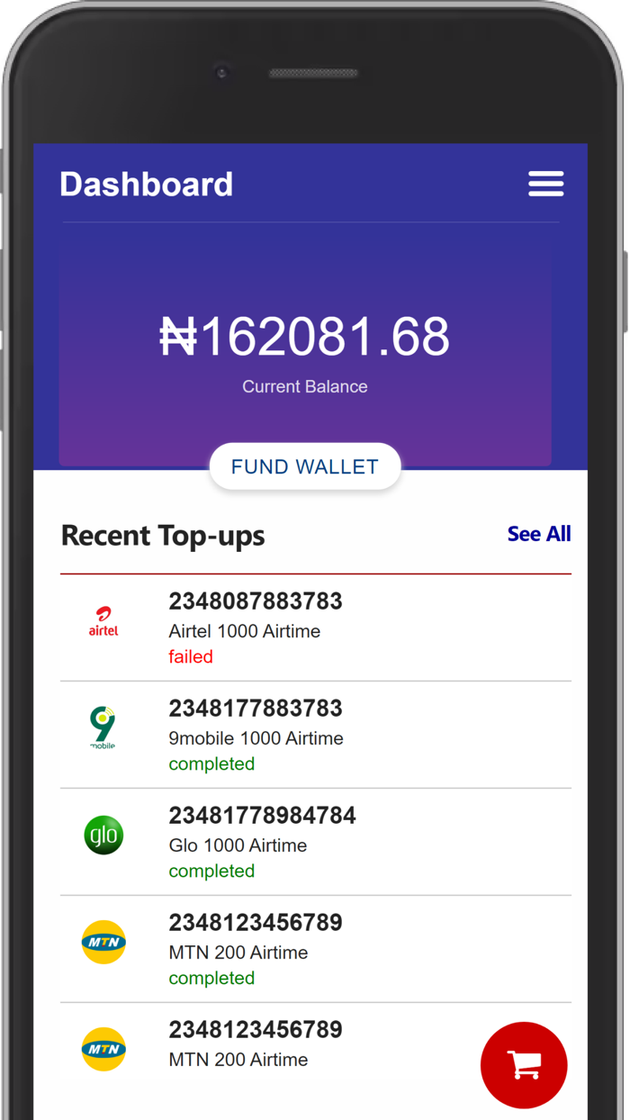 Mobile VTU - Airtime and Data