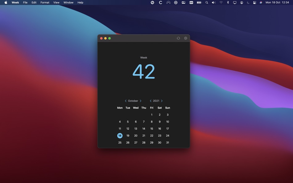 #5. Week? (macOS) De: Bitfield AB