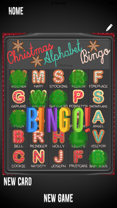 Activity Bingo Screenshot