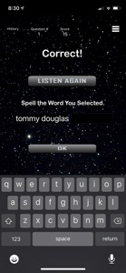 History - Comet Spelling screenshot #2 for iPhone