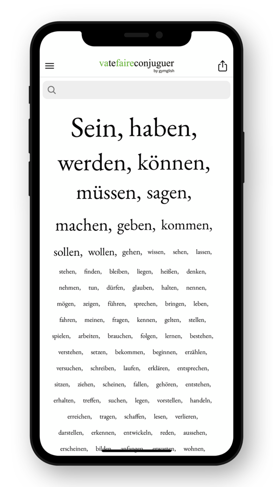 German conjugation - 6.0.1 - (iOS)