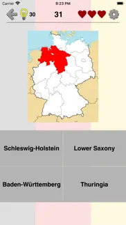 german states - geography quiz iphone screenshot 1