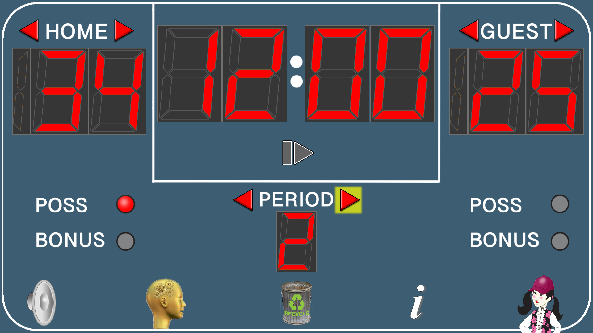 Basketball Scoreboard Deluxe