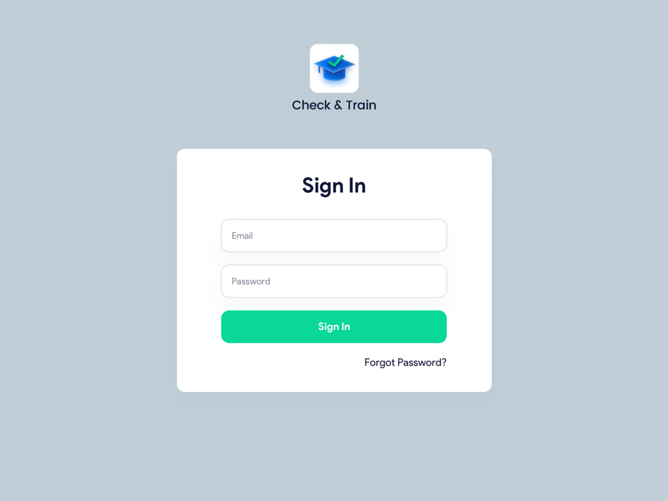 #1. Check and Train (iOS) 由: Check and Train
