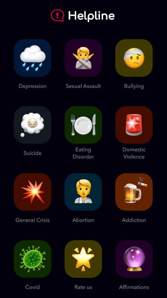 #2. Helpline - helpful hotlines (iOS) By: 9 Count, Inc.