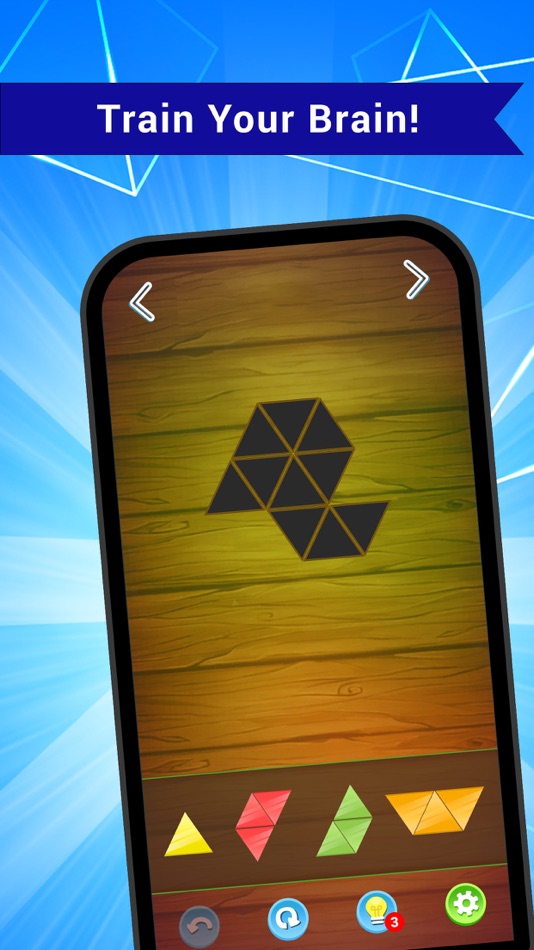 #1. Tri Block Puzzle:Tangram (iOS) Podle: Mayur Laxmanbhai Patel