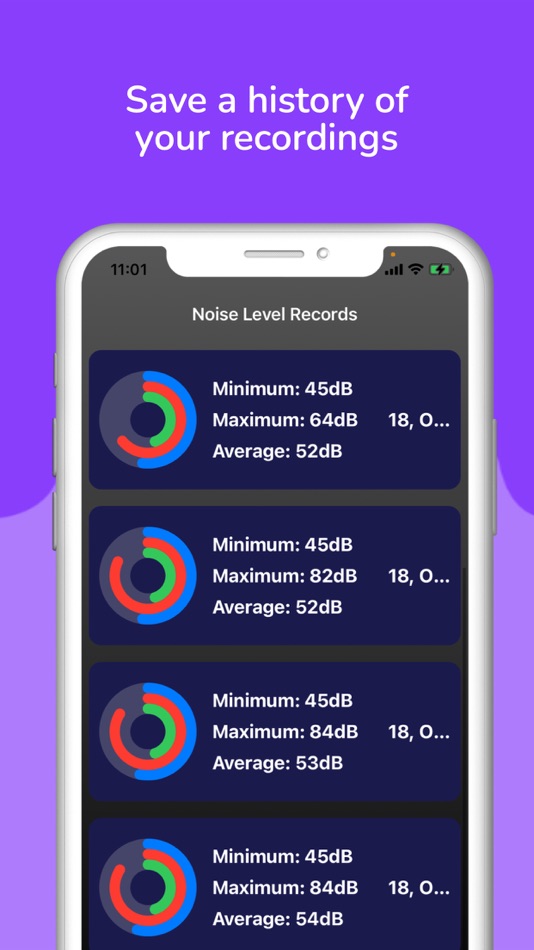 #3. Decibels: Sound Level dB Meter (iOS) 由: Real Vision Ltd