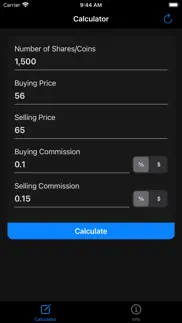 stock calculator, profit calc iphone screenshot 3