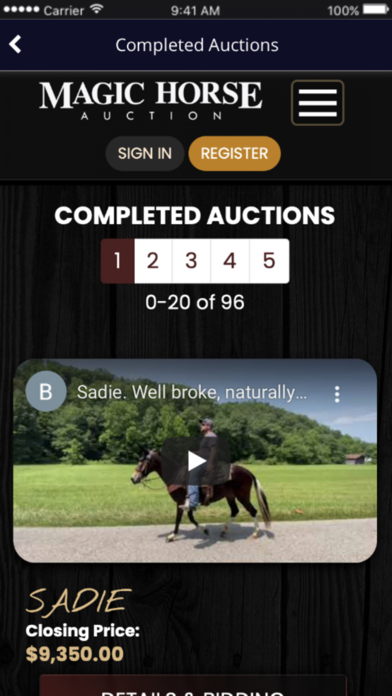 Screenshot #3 pour Magic Horse Auction