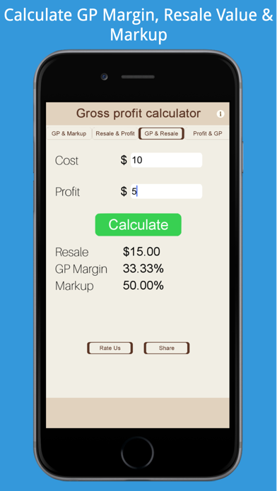 Gross-Profit Calculator Screenshot