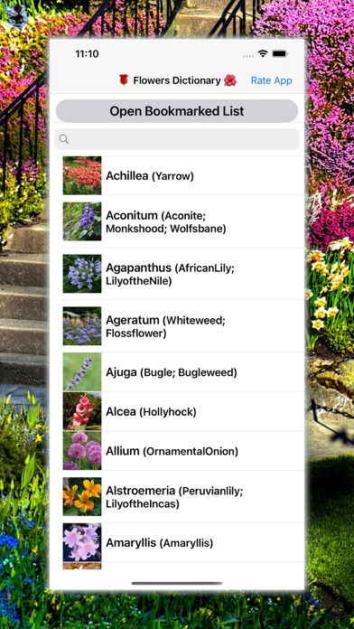 Flowers Dictionary with Imagesのおすすめ画像1