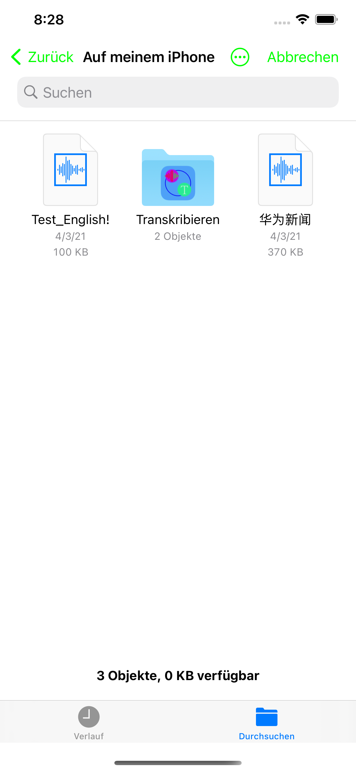 Transkribieren - Audio in Text