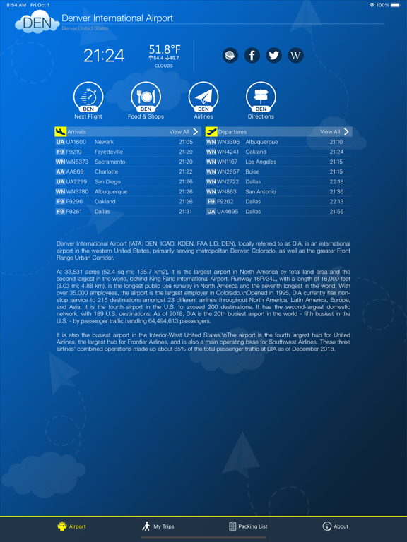 Screenshot #4 pour Denver Airport (DEN) + Radar