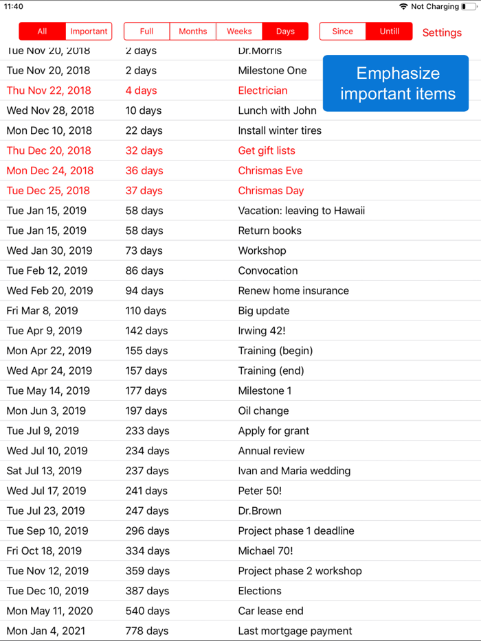 TimeTill for Calendar