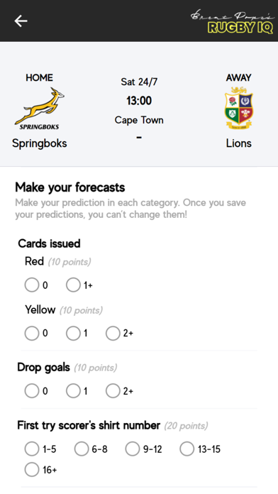 Rugby IQ Screenshot