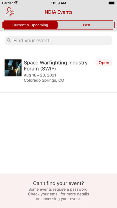 NDIA Meetings Screenshot