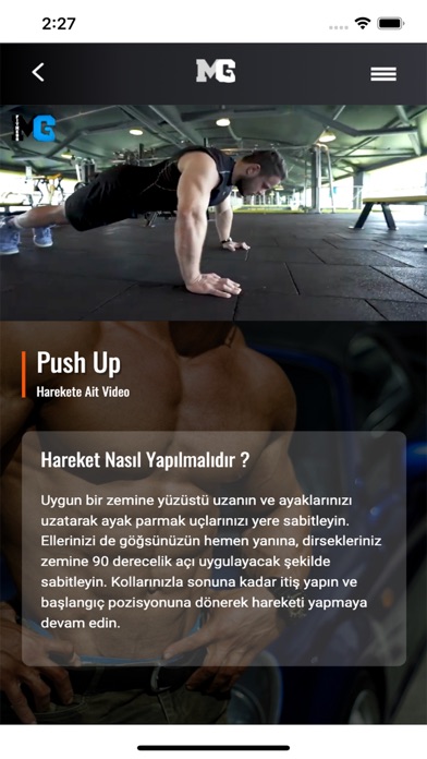 MG Fitness Screenshot