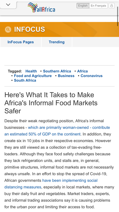 AllAfrica Screenshot