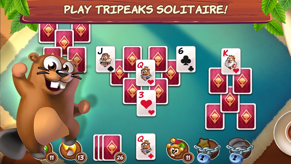 #1. Treepeaks Solitaire Tripeaks (iOS) Podle: FGL Indie Showcase