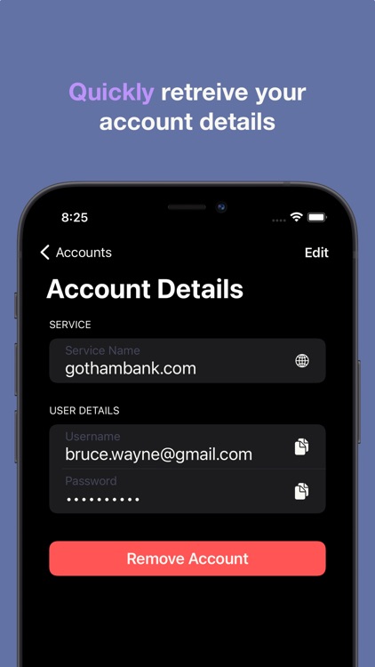Passwd - Easy Password Manager screenshot-3