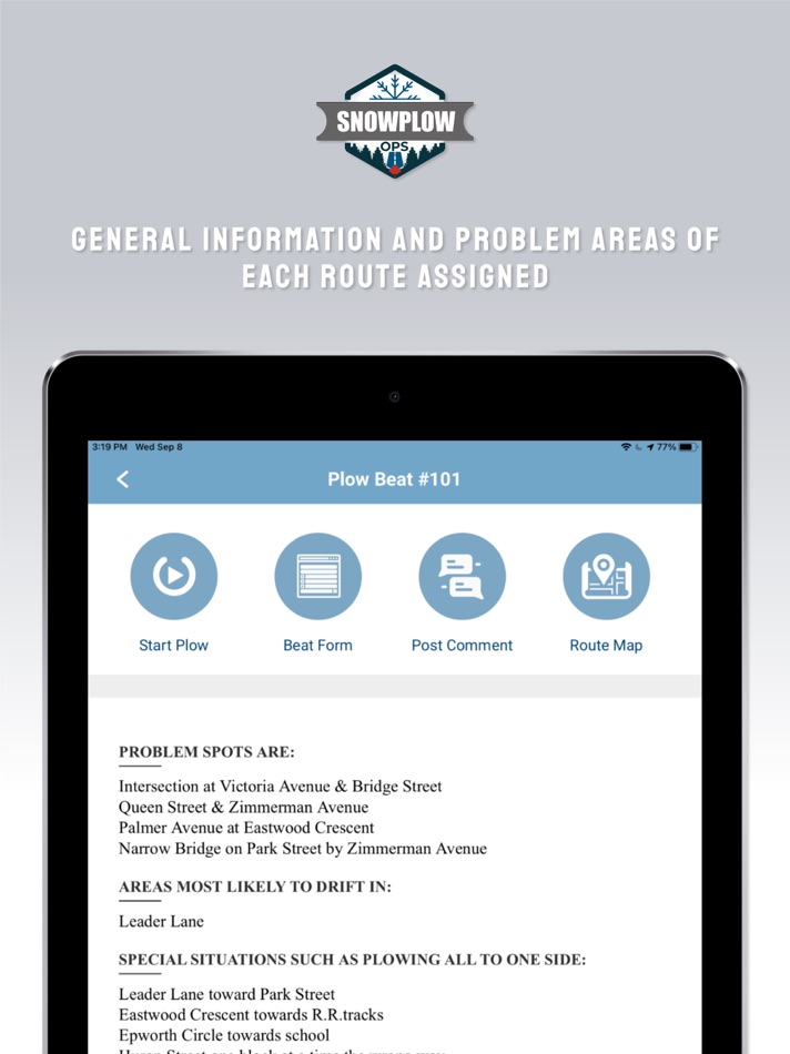 #5. SnowPlow Ops (iOS) By: Michael Briggs