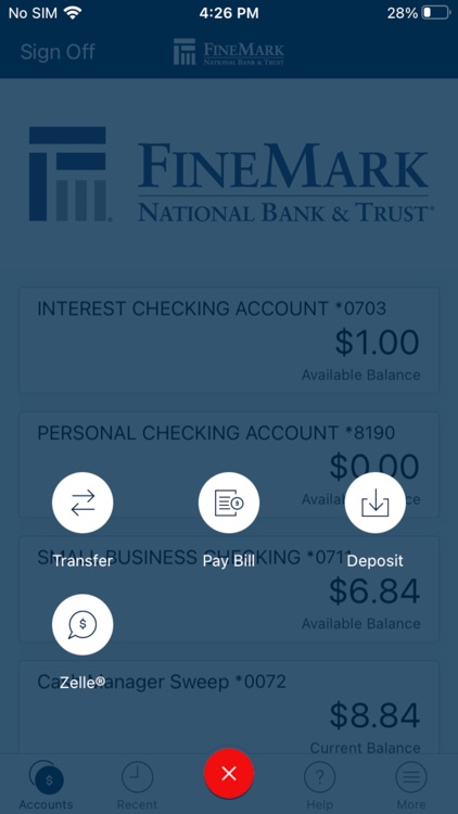 FineMark Personal Mobile App