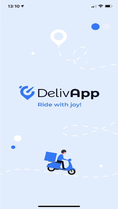 DelivApp Courier Screenshot