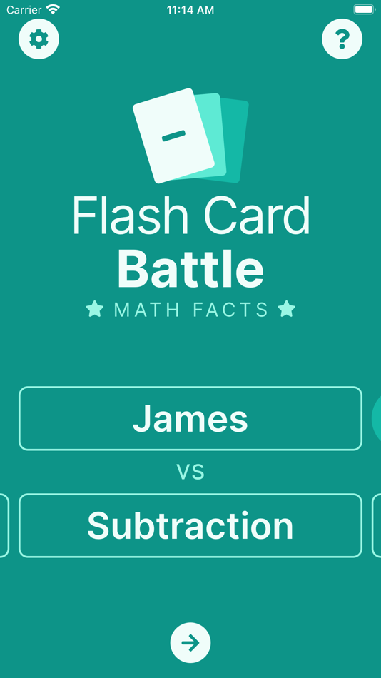 #9. Flash Card Battle (iOS) 由: Benjamin Blakely