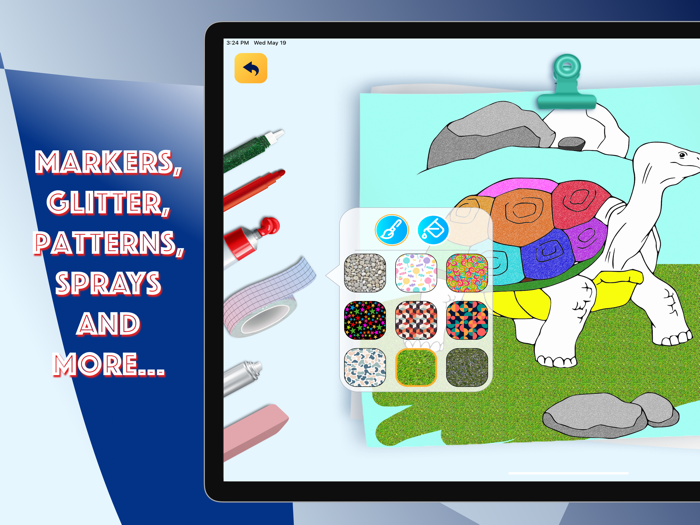 Boys Coloring Book. Draw on go