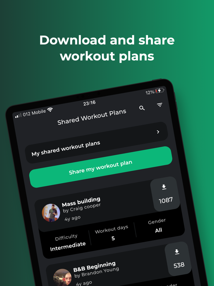 My Workout Plan Daily Tracker