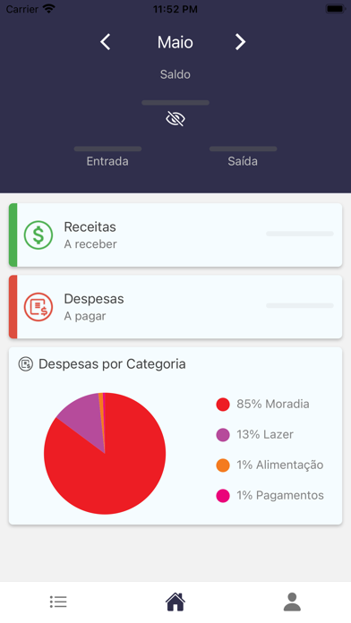 FinApp - Finanças Pessoais Screenshot