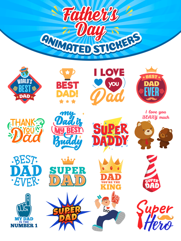Screenshot #4 pour Father’s Day Animated Stickers
