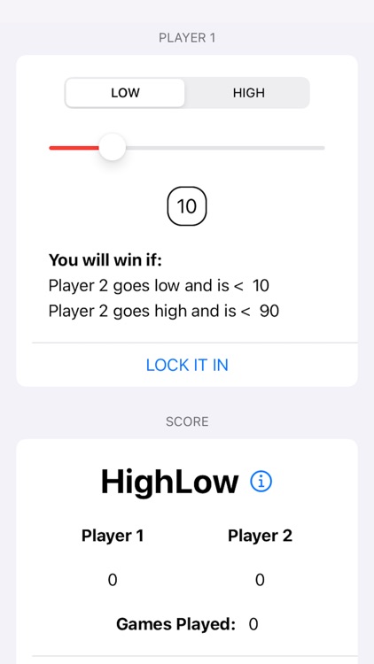 HighLow - A Mind Game