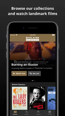 Game screenshot BFI Player Classics apk