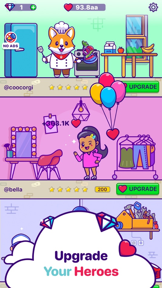 #2. TikHouse: Clicker Idle Game (iOS) By: POKET APPS, OOO