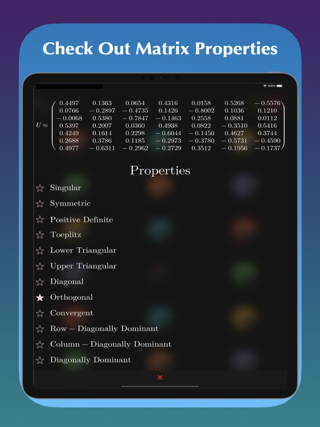 ‎Matrix Numerics Screenshot