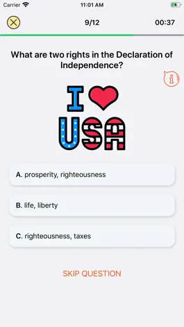 Game screenshot USA Citizen Test apk
