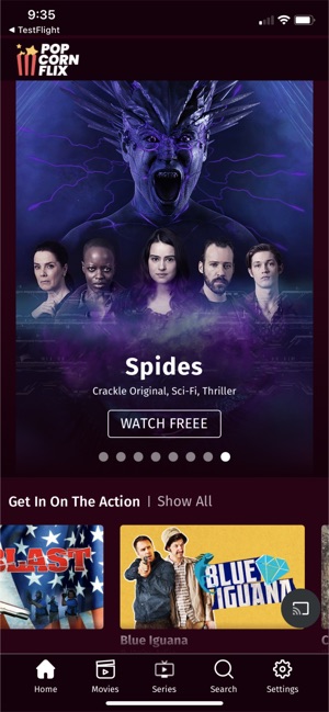 Popcornflix app online