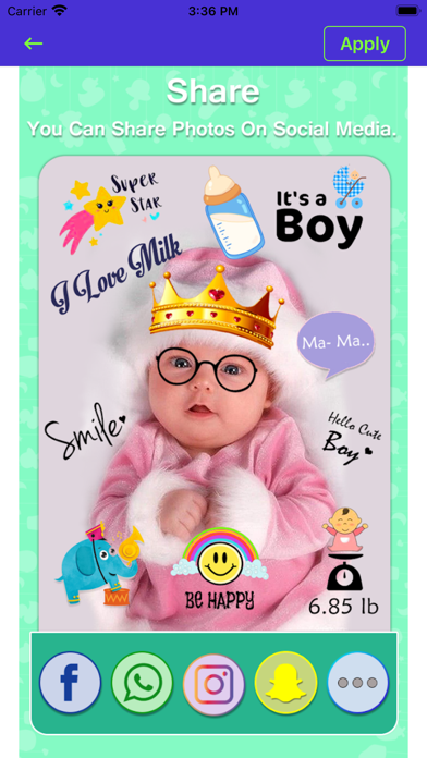 Baby Pics & Baby Photo Editor Screenshot