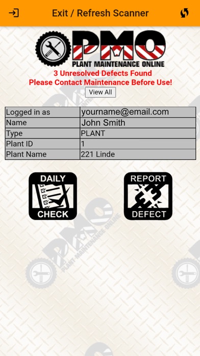 Plant Maintenance Online Screenshot